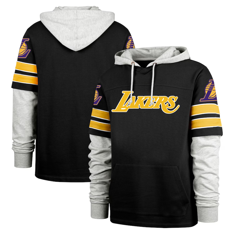 Men Los Angeles Lakers black 2024 NBA hoodie->memphis grizzlies->NBA Jersey